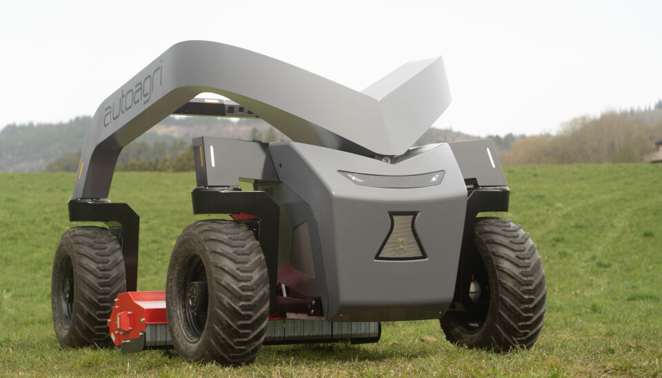 Den førerløse redskapsbæreren fra Trøndelag er en av tre som vinner den første Innovasjonsprisen på Agroteknikk. Den førerløse redskapsbæreren fra Trøndelag er en av tre som vinner den første Innovasjonsprisen på Agroteknikk.