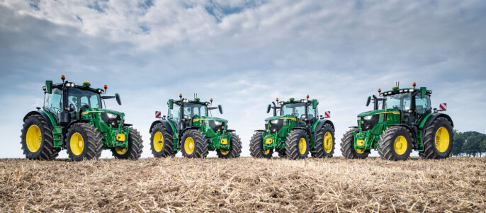 <span class=" italic" data-lab-italic_desktop="italic">6R får fire nye modeller. Foto: John Deere</span> <span class=" italic" data-lab-italic_desktop="italic">6R får fire nye modeller. Foto: John Deere</span>