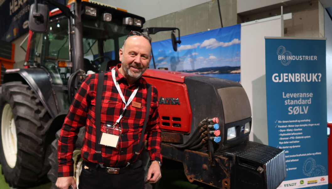 Bjørn Rygg i BRI Agri på stand under Agroteknikk 2021. Bjørn Rygg i BRI Agri på stand under Agroteknikk 2021.