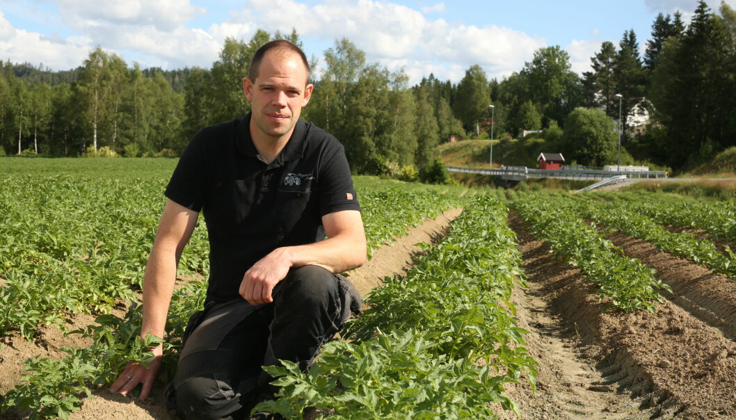 Leif Johann Rugsland vil ha opp lønnsomheten og framsnakke norsk mat for å øke rekrutteringa i grøntnæringa. Han vil ikke rope etter mer tilskudd, men heller få ut en bedre pris for potetene og grønnsakene.