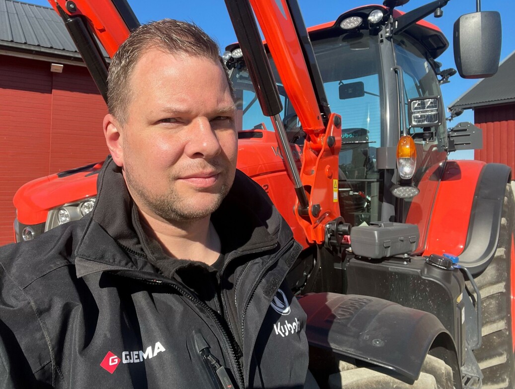 Reidar Gjelsås har startet maskinforretningen Gjema AS og blir Kubota-forhandler Reidar Gjelsås har startet maskinforretningen Gjema AS og blir Kubota-forhandler
