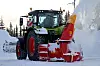 Traktor med snøfreser
