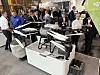 En drone fra DJI utstilt på Agritechnica 2023 i Tyskland.